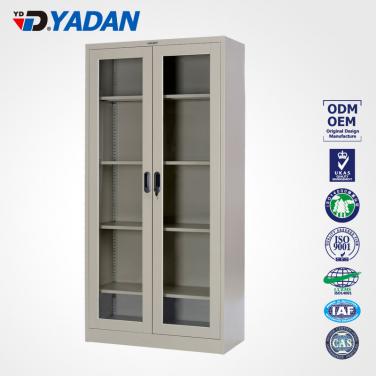 Glass swing doors cupboard 900*1400mm