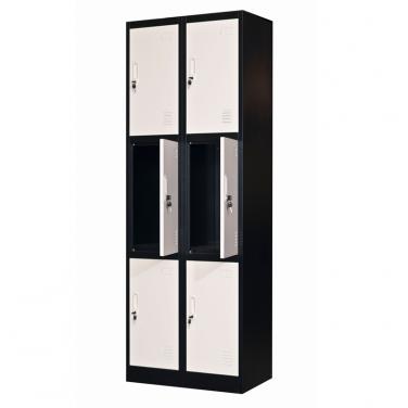 6 doors locker- bank of 2 wide 600*1850mm