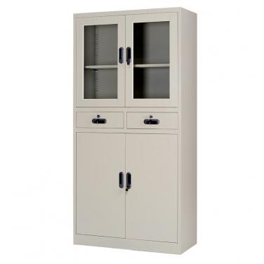 Multi-tier swing door cupboard with two drawers 900*1850mm