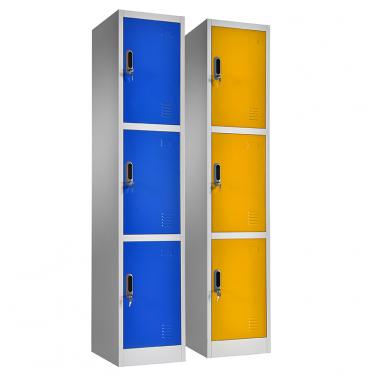 triple doors storage locker