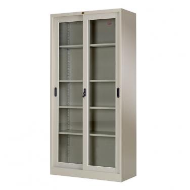 Glass sliding door cabinet