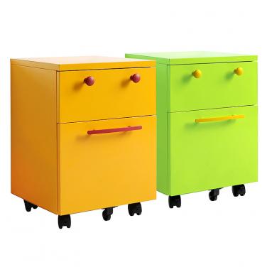 2 drawers smiley movable cabinet