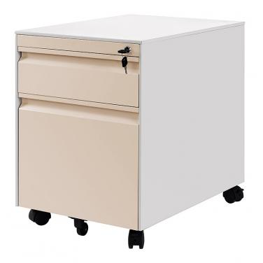 2 Drawers Goose Neck Pedestal