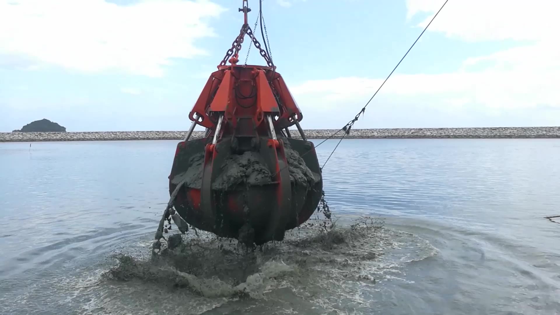 Dredging Electric Hydraulic Orange Peel Grab