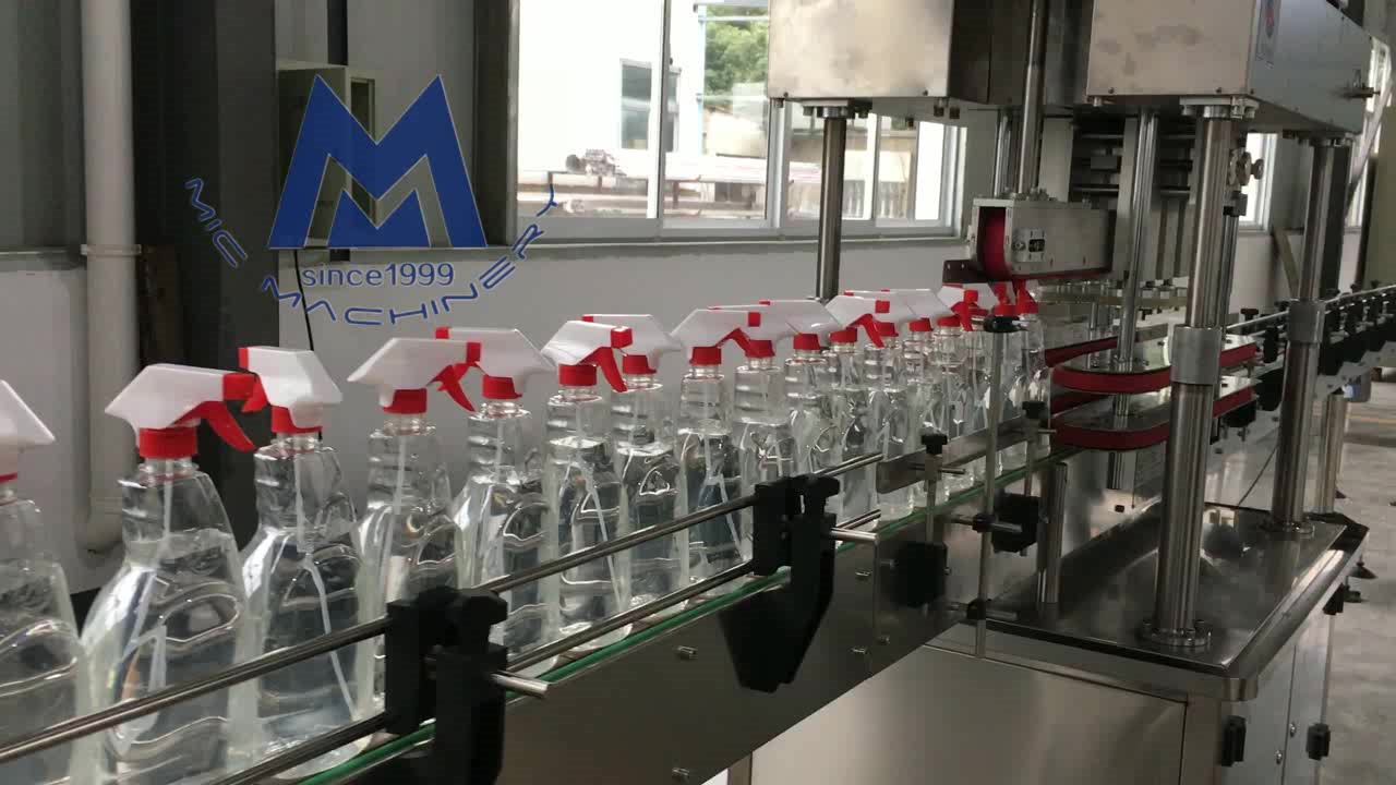 MIC-Linear Screw spray gun cap machine (put cap by hand)