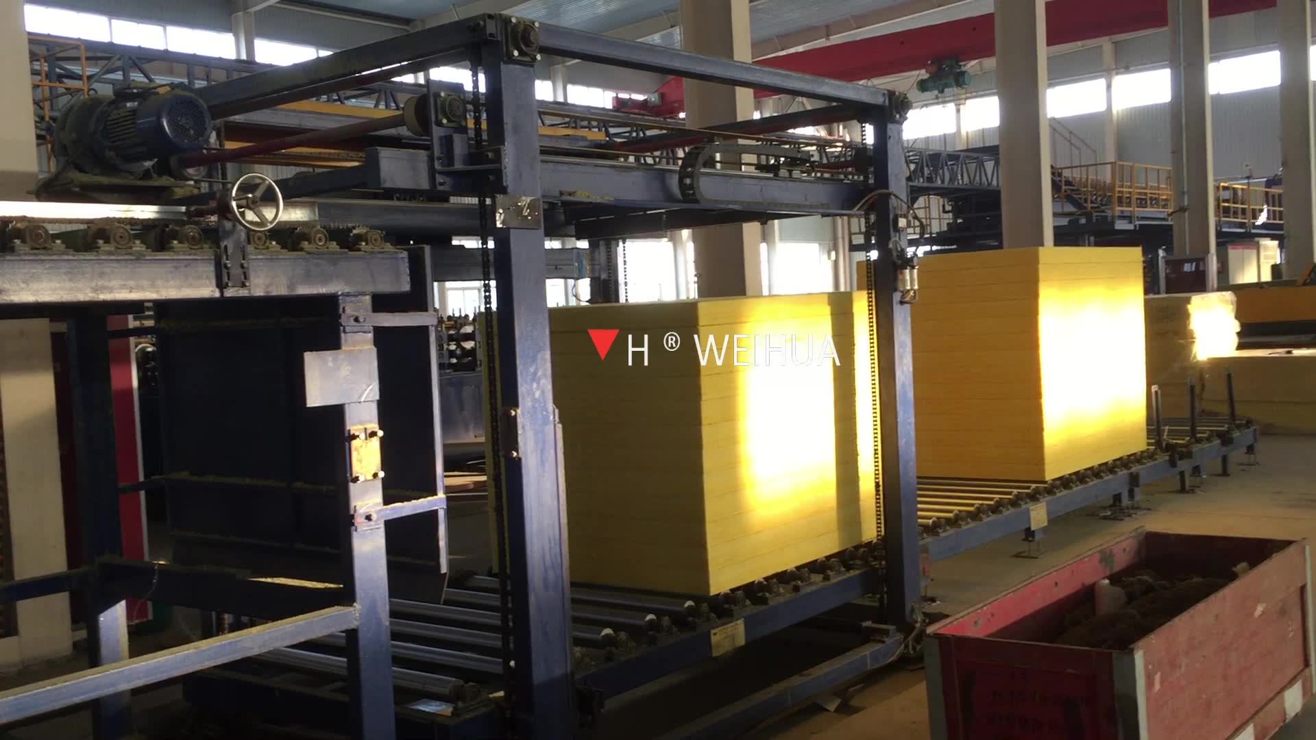 Rock wool bracket stacker