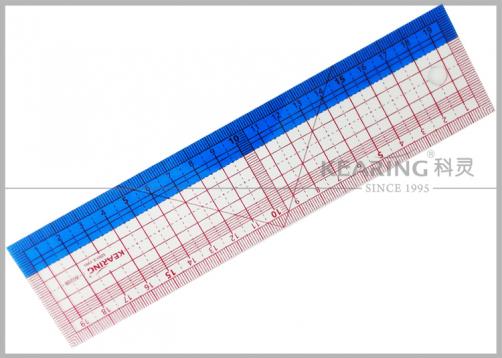 8020B, Kearing Colorful Pattern Making Ruler ( 20cm )