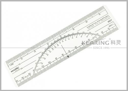 8507, Kearing 15cm Plastic Scale Ruler ( 1: 500 & 1: 1000 )