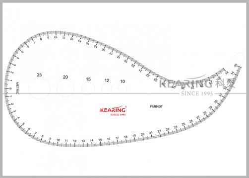 PM6407, French Curve Ruler Acrylic