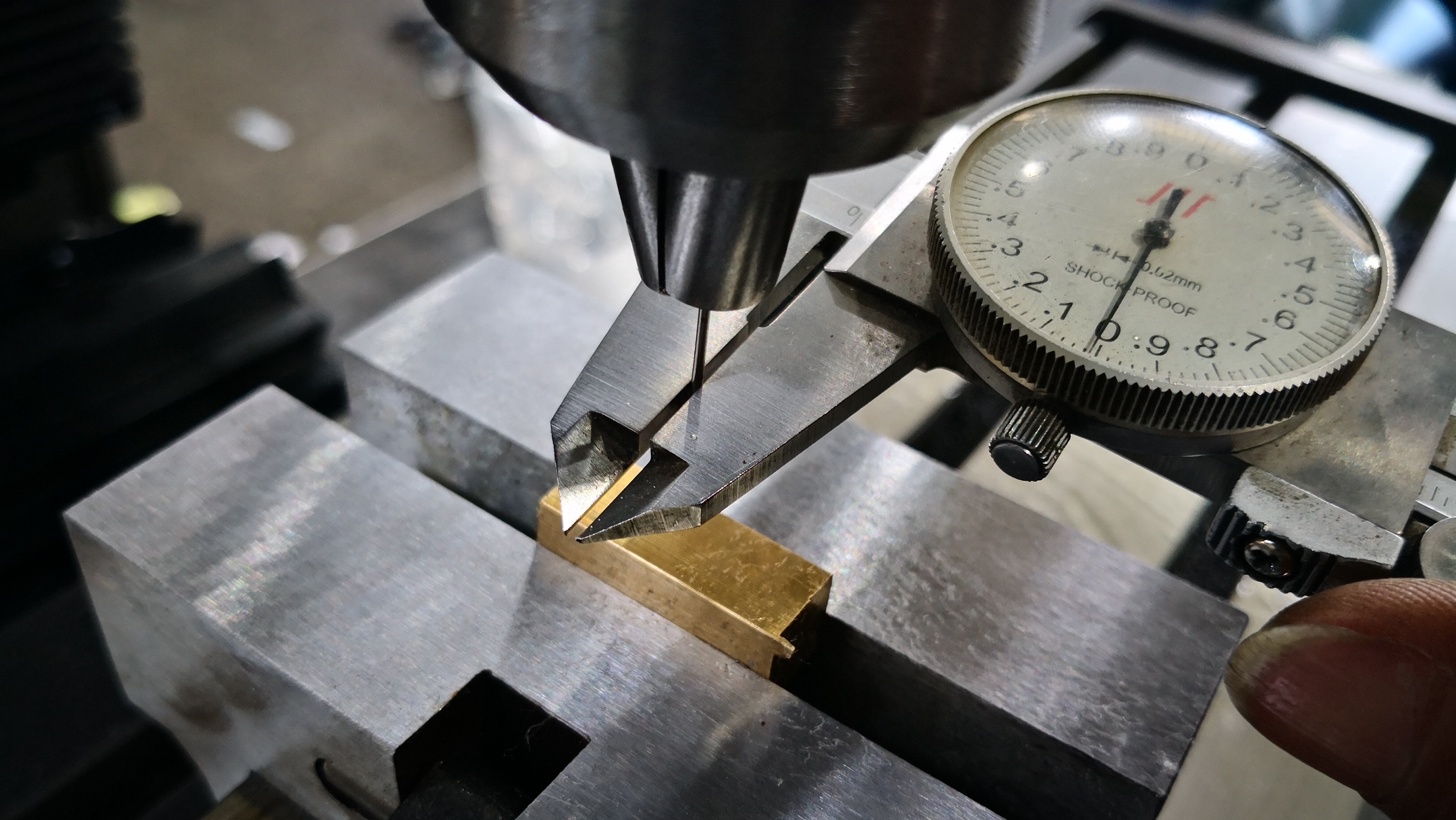Excellent performance of SX3.5 mill drill - Drilling 1mm hole into 10mm thickness copper block