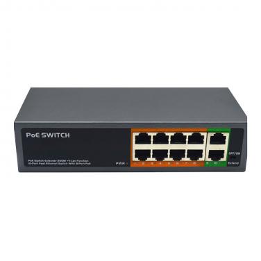 8Port 100Mbps PoE Switch 4ports extend to 250m PSE108EX V2.0