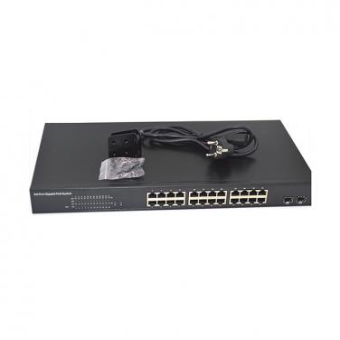 24 Port PoE all Gigabit PoE Switch+2 SFP Port 350W PSE3224S