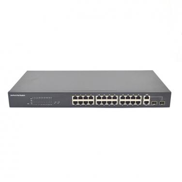 24 Port PoE+2 Gigabit TP/SFP Combo PoE Switch PSE2624GSR