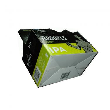 Glossy Varnishing Cardboard Six Pack Beer Box
