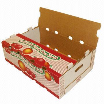 Custom made corrugated tomato packaging
