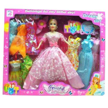 Pink Color Printing Paper Box for Fancy Dolls Packaging