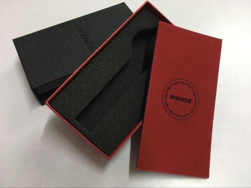 Lid and base rigid watch packing box