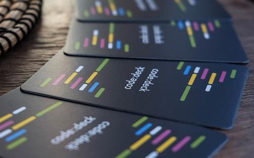 Matt black play card