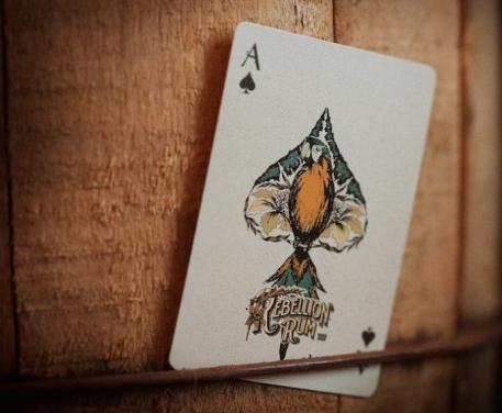 Fancy design poker play card
