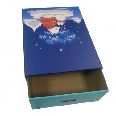 Custom corrugated packing box for Christmas gift