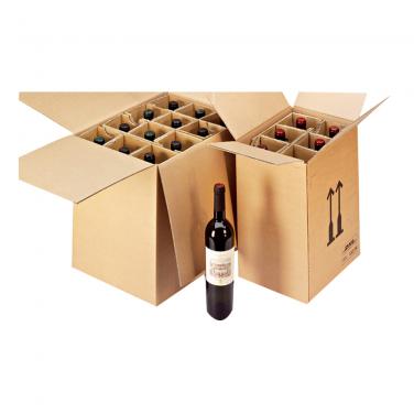 24 Bottles Packing Box With Paper Inserts
