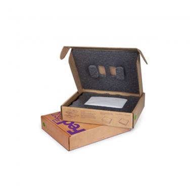 Folding cardboard cell phone packaging carton box