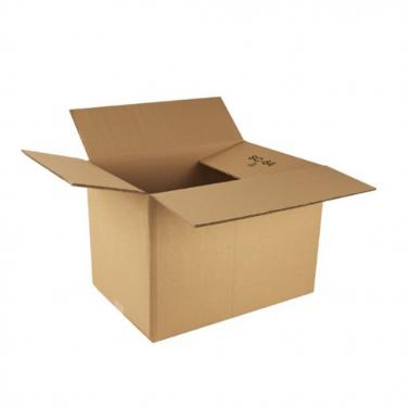 Corrugated paper storage box without printing