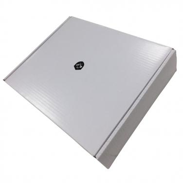 Plain white notebook packaging boxes with logo printing