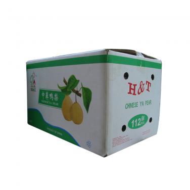 Pear packaging cardboard box with custom design