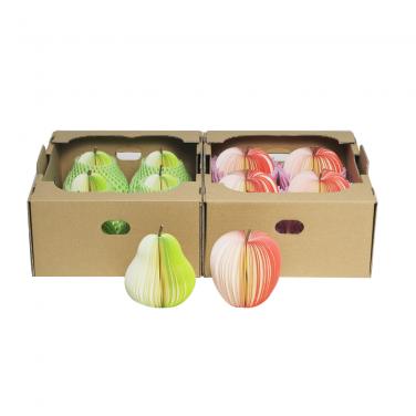 Cardboard box 3-Layer B-Flute Offset Pear Gift Box
