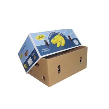 Lid and Base Corrugated Banana Carton Box