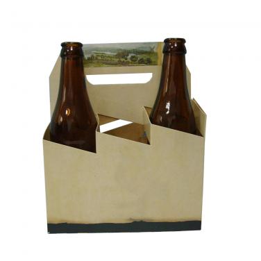 Corrugated Cardboard Custom Printing Six Pack Beer Box