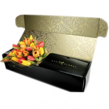 Golden foil printing flower mailer box