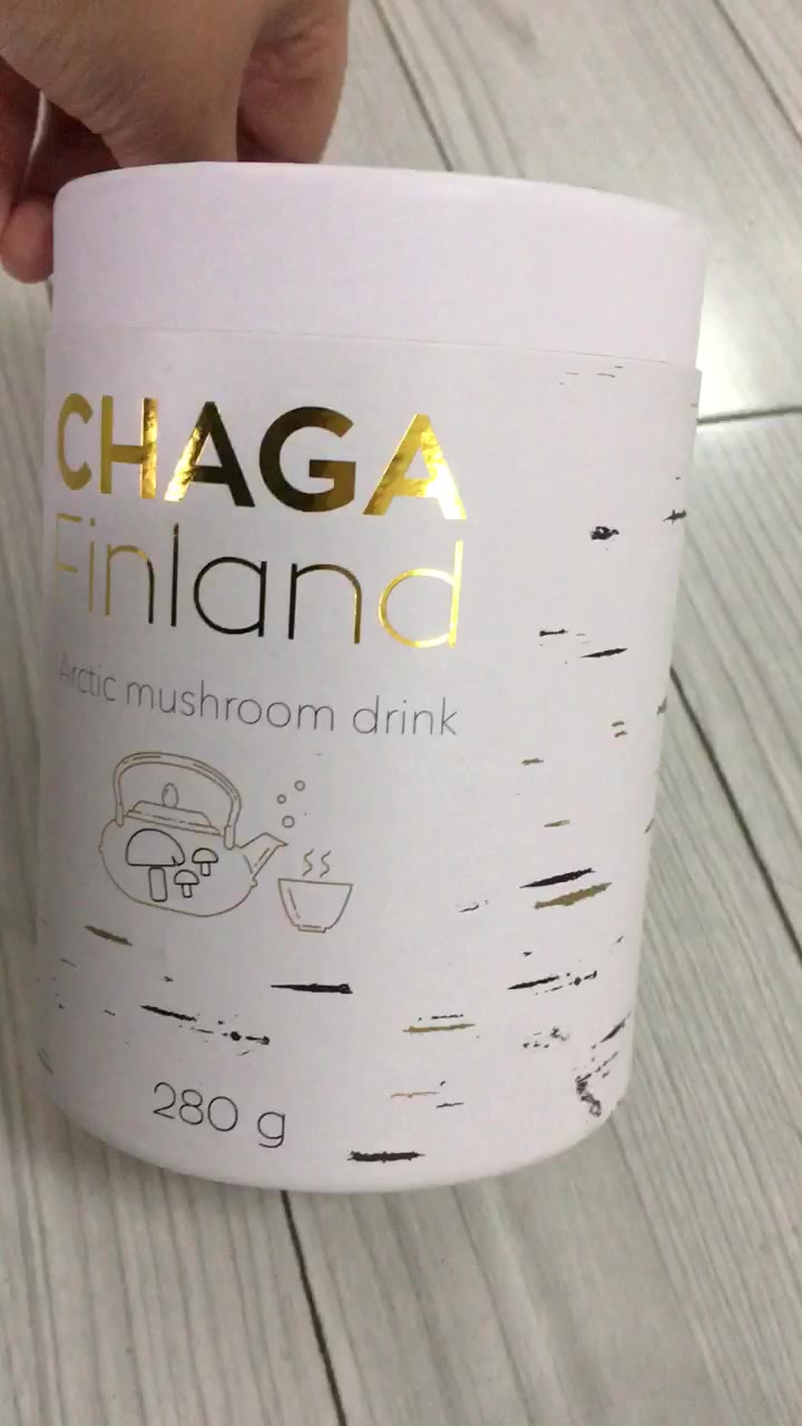 Cardboard Paper Tube for tea with gold foil stamping logo