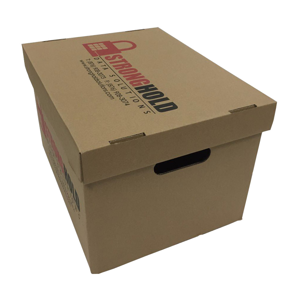 Paper archive Box with lid and logo printing