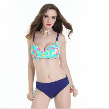 Ladies' floral printing bikini swimwear OEM