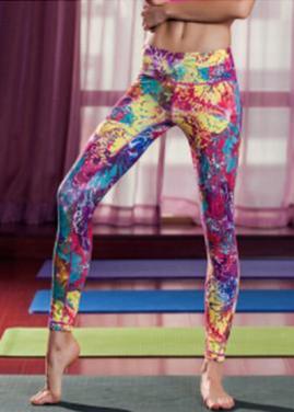 Ladies' colorful leggings artist printing-multi color available OEM