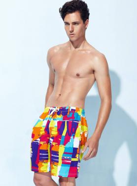 Men beachwear boardshorts multi-color printing shorts OEM