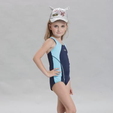 Kids one piece swimwear multi-color professional kids swimsuit OEM service-Navy