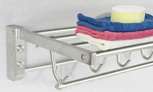 Free standing bathroom towel racks-304 stainless steel