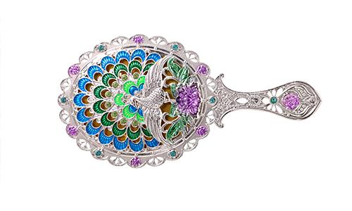 Best quality classical beauty compact mirror with comb