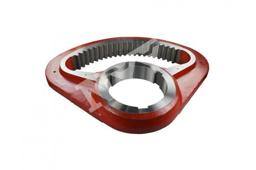 Metallurgy machinery fan shaped casting steel internal gear