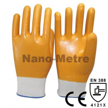 Yellow Nitrile Dipped Work Glove- NY1359-SY