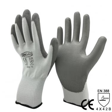 Soft Type Anti-Cut Mechanic Work Glove Manufacturer- DY110-PU-GR