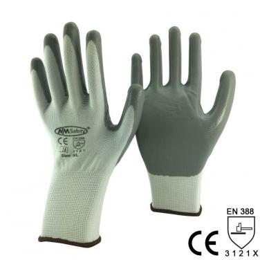 13Gauge Polyester Knitted Nitrile Work Glove -NY1350P-LG