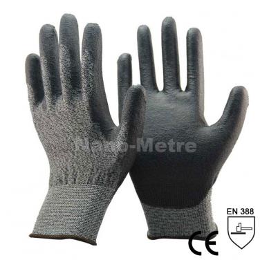 18 Gauge Soft Thin PU Palm HPPE Anti-Cutting Work Gloves- DY1850PU-H