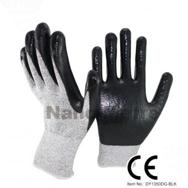 Smooth Nitrile Plam Cut Glove - DY1350DG-BLK