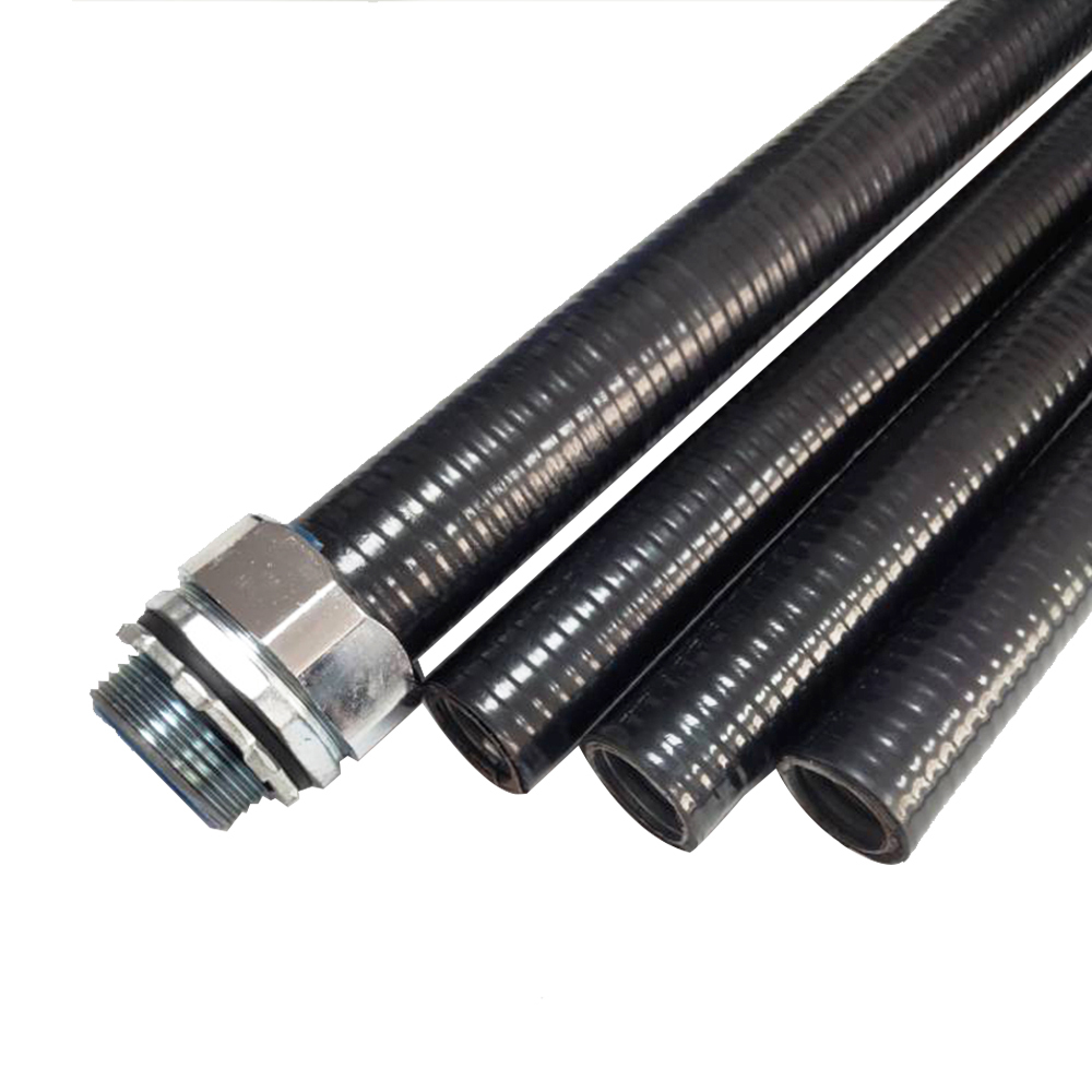 UL CUL Listed -55-105 Degree V0 Fireproof Smooth Finish PVC Coated GI Flexible Metal Conduit