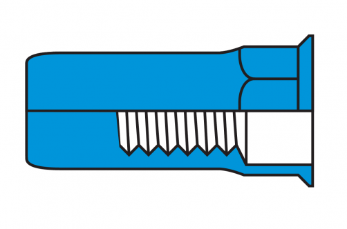 Reduce Hex Head Inner-Hex Body Close End Blind Rivet Nuts