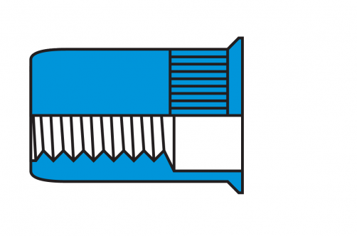 Reduce Head Knurled Body Blind Rivet Nuts